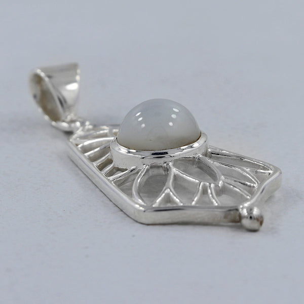 Rainbow Moonstone Silver Pendants