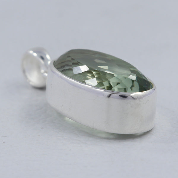 925 Silver Green Amethyst Pendants