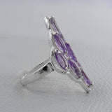 Natural Garnet Silver Rings