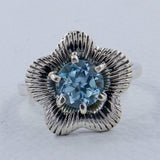 Blue Topaz Sterling Silver Rings