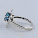 Blue Topaz Sterling Silver Rings