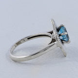 Blue Topaz Sterling Silver Rings
