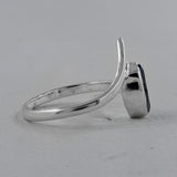 Natural Green Amethyst Silver Rings