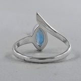 Natural Green Amethyst Silver Rings