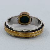 Green Emerald Silver Rings