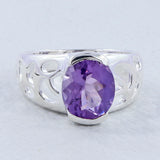 925 Sterling Silver Garnet Rings