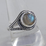 Labradorite Silver Rings
