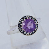 Amethyst Gemstone Silver Rings