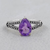 925 Sterling Silver Blue Topaz Rings