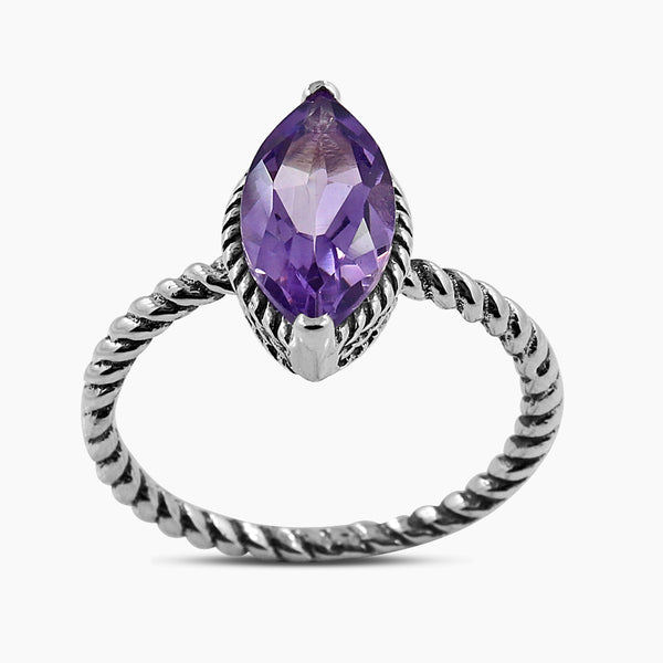 925 Sterling Silver Amethyst Rings