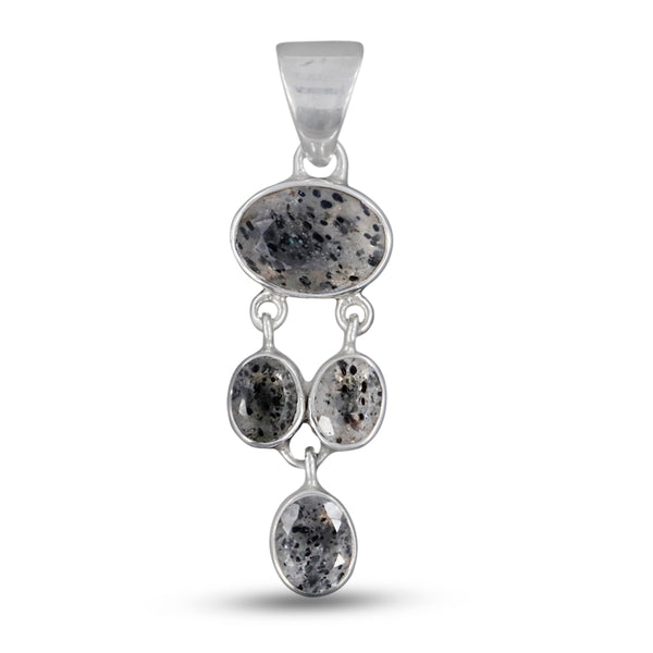 925 Sterling Silver Singing Quartz Pendant
