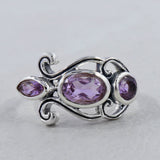 925 Sterling Silver Blue Topaz Silver Ring