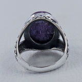 Rainbow Moonstone Silver Ring