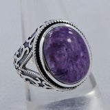 Rainbow Moonstone Silver Ring