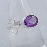 925 Sterling Silver Amethyst Ring