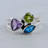 925 Sterling Silver Amethyst Ring