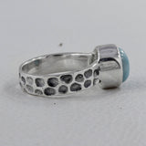 925 Sterling Silver Larimar Ring