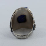 Natural Pink Rose Quartz Silver Ring