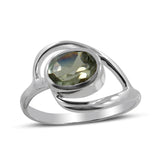 Natural Amethyst Silver Ring