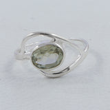 Natural Amethyst Silver Ring