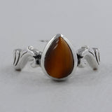 Natural Larimar Silver Designer Rings