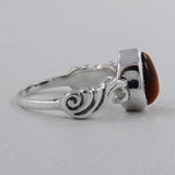Natural Larimar Silver Designer Rings