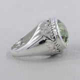 925 Sterling Silver Green Amethyst Rings