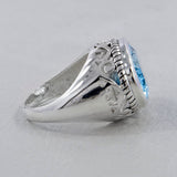 925 Sterling Silver Green Amethyst Rings