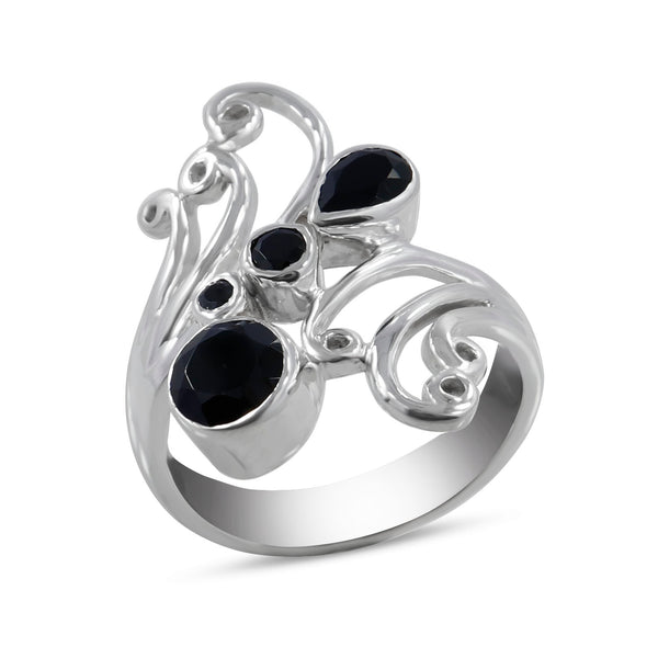 925 Sterling Silver Black Onyx Rings