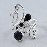 925 Sterling Silver Black Onyx Rings