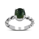 Rainbow Moonstone Silver Ring