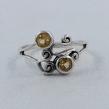 Natural Garnet Silver Rings