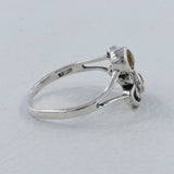 Natural Garnet Silver Rings