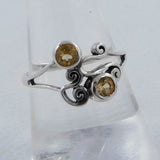 Natural Garnet Silver Rings