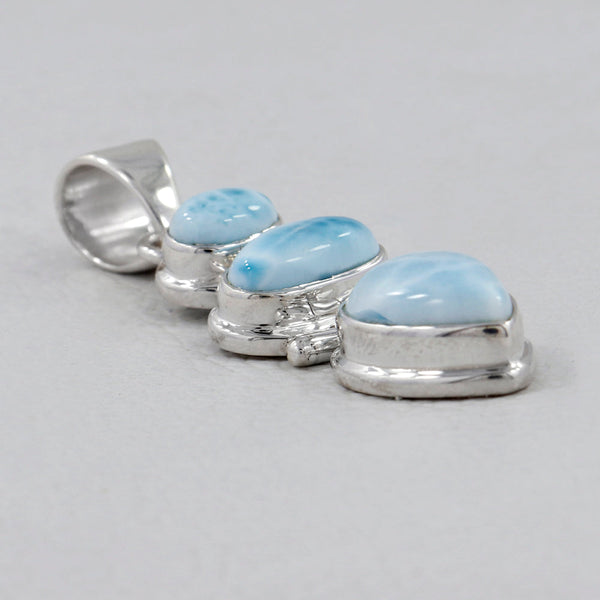 925 Sterling Silver Larimar Pendants