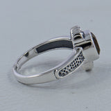 Natural Garnet Silver Ring