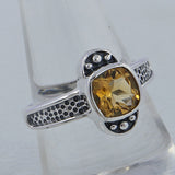 Natural Garnet Silver Ring