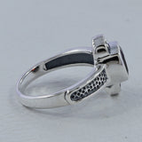 Natural Garnet Silver Ring