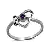 Natural Ruby Sterling Silver Ring