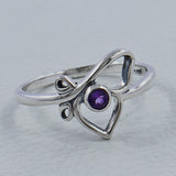 Natural Ruby Sterling Silver Ring