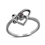 Natural Ruby Sterling Silver Ring