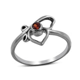 Natural Ruby Sterling Silver Ring