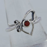 Natural Ruby Sterling Silver Ring