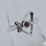 Natural Ruby Sterling Silver Ring