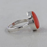 Natural Peanut Wood Jasper Silver Rings