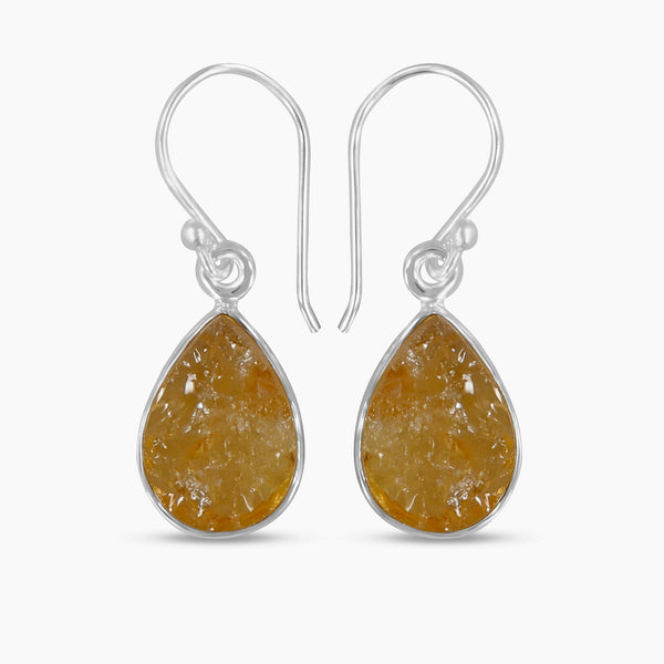 Citrine Silver Earrings