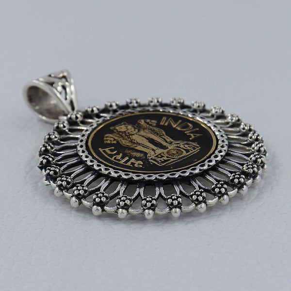 Copper Old Coin Silver Pendants