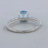925 Sterling Silver Blue Topaz Rings