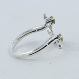 Iolite Cut Gemstone Silver Rings