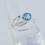 Natural Garnet Sterling Silver Ring